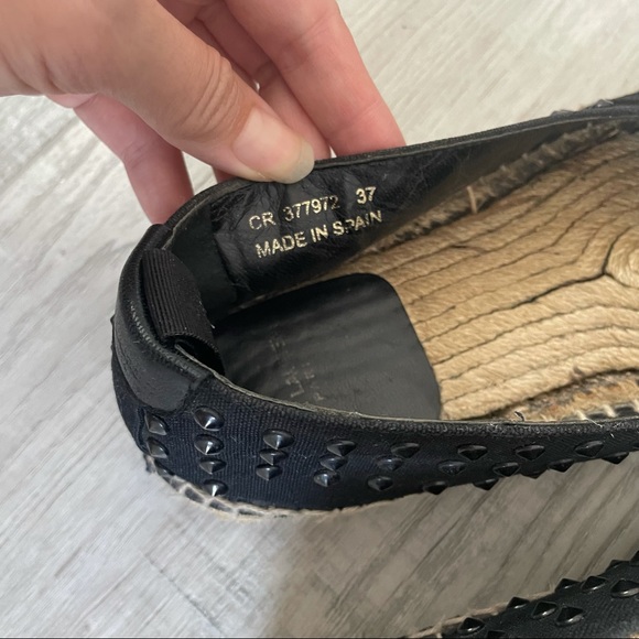 Saint Laurent Studded Canvas Espadrilles - Picture 11 of 12